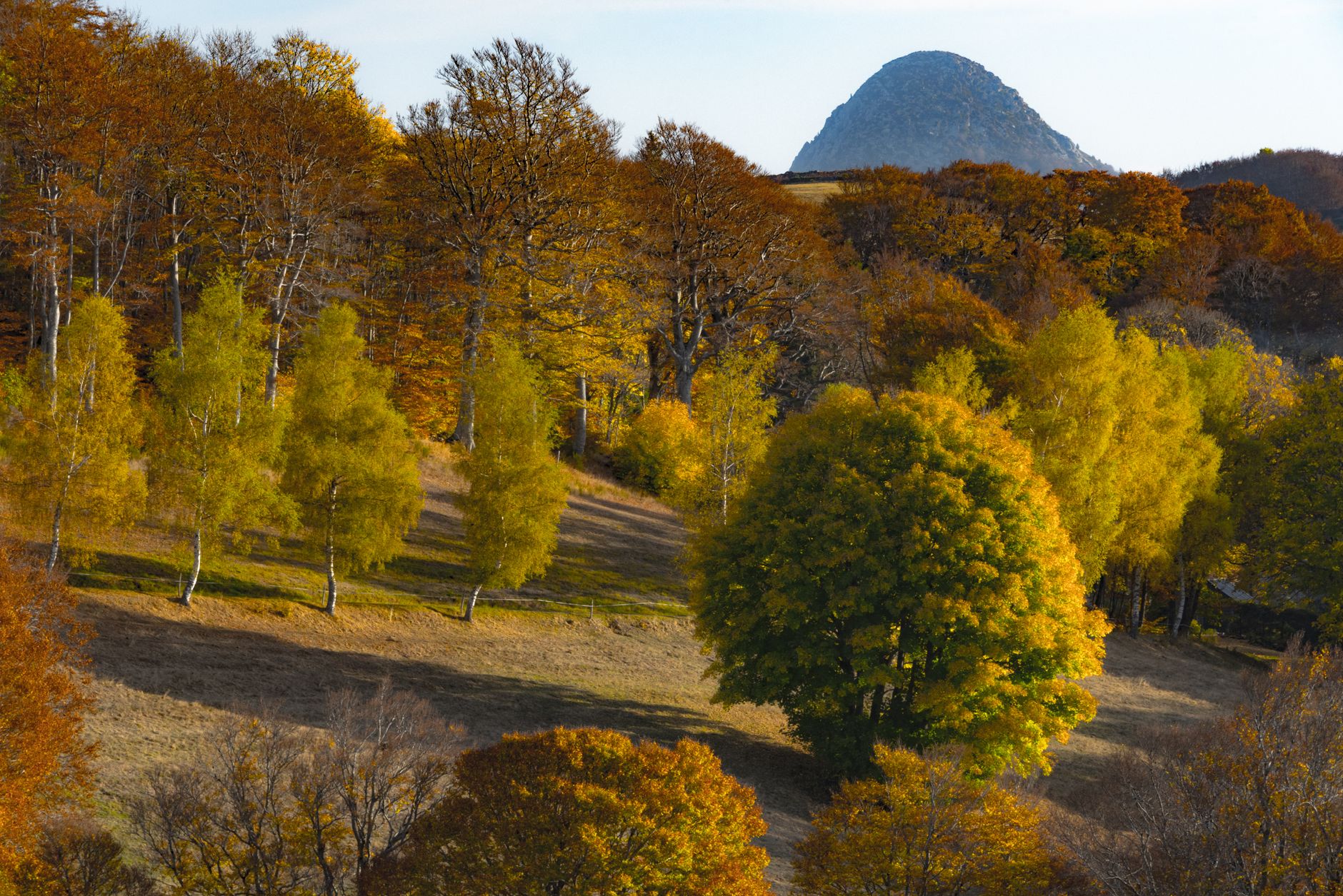 Crêtes du Massif des Bauges en automne pour le Trail Faverges